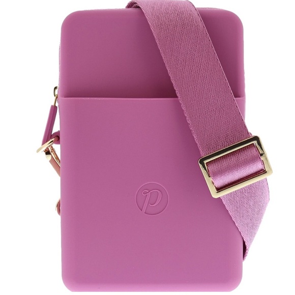 Peepers Handbags - Peepers Prink Orchid Silicone Crossbody Bag Adjustable Strap